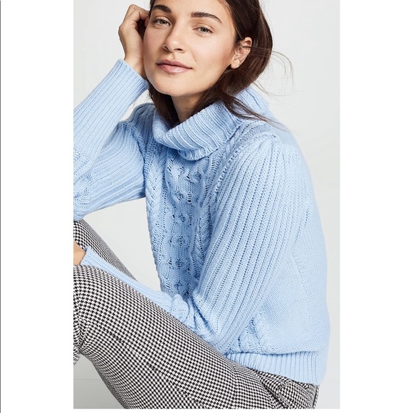 Bop Basics Shopbop Cable Knit Turtleneck - Picture 2 of 7